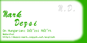 mark dezsi business card